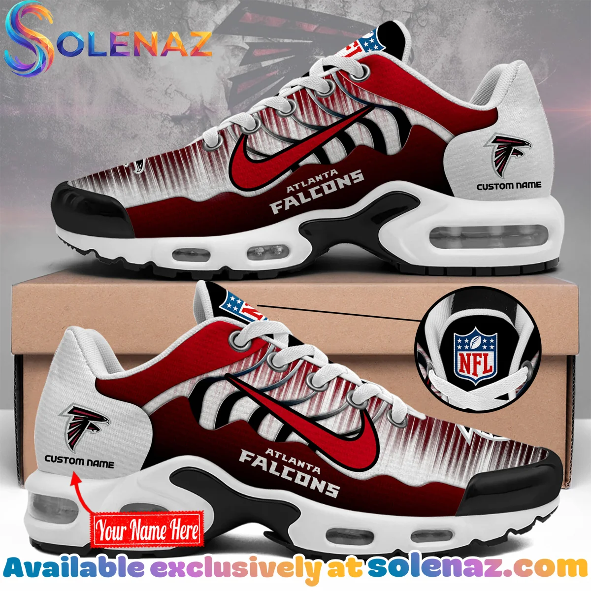 Atlanta Falcons Custom Air Force 1 & Jordan 1 Shoes