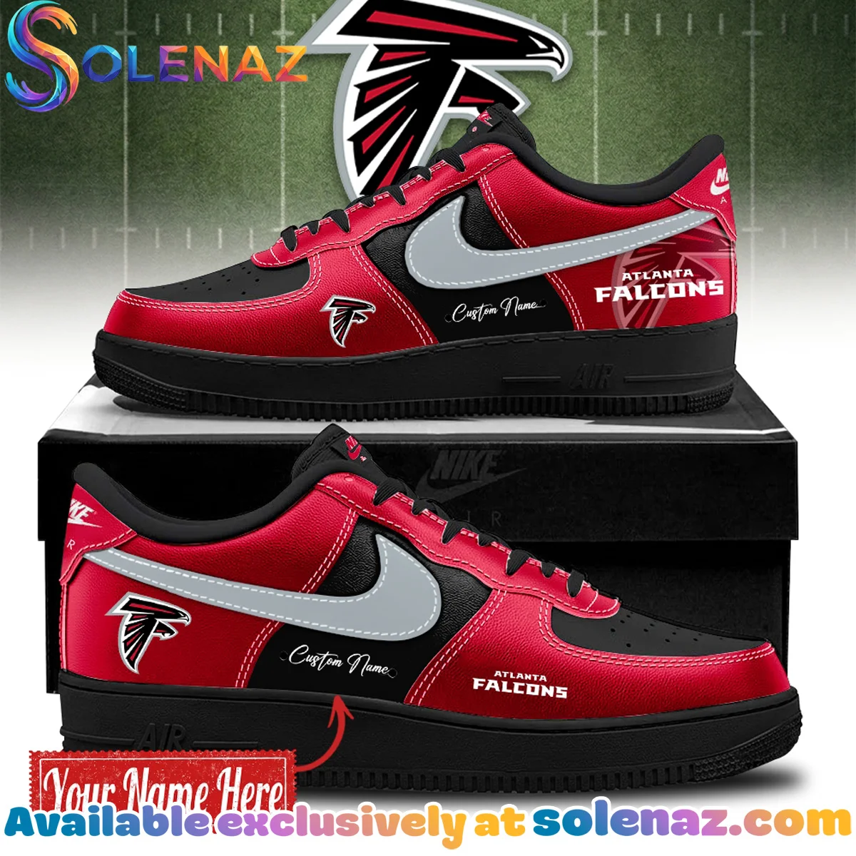 Atlanta Falcons Custom Air Force 1 & Jordan 1 Shoes [Drop 5]