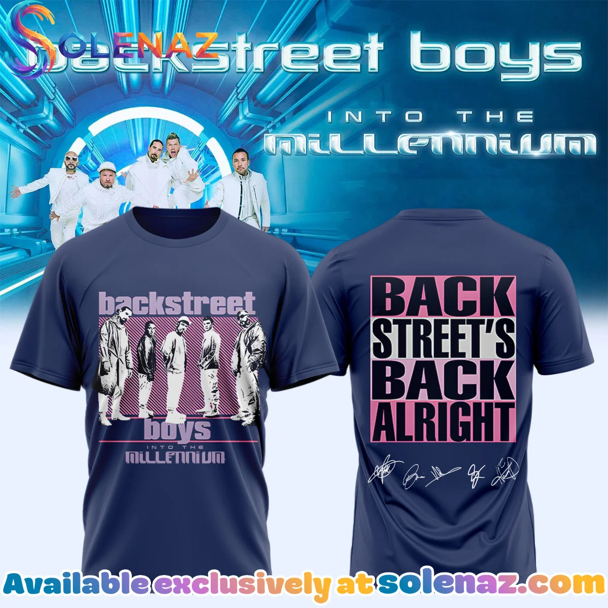 Backstreet Boys Into The Millennium Signature T-Shirt & Hoodie (Design 18)