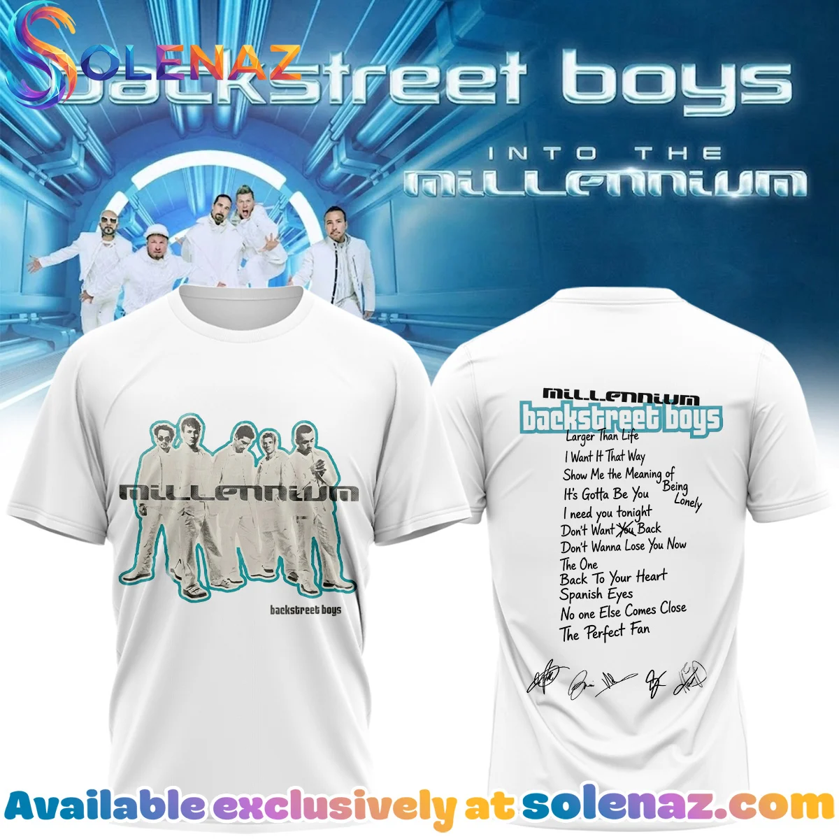 Backstreet Boys Into The Millennium Signature Shirt & Hoodie [Batch 12]