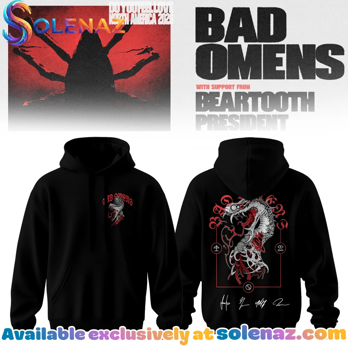 Bad Omens Do You Feel Love Tour T-Shirt & Hoodie (Design 1)