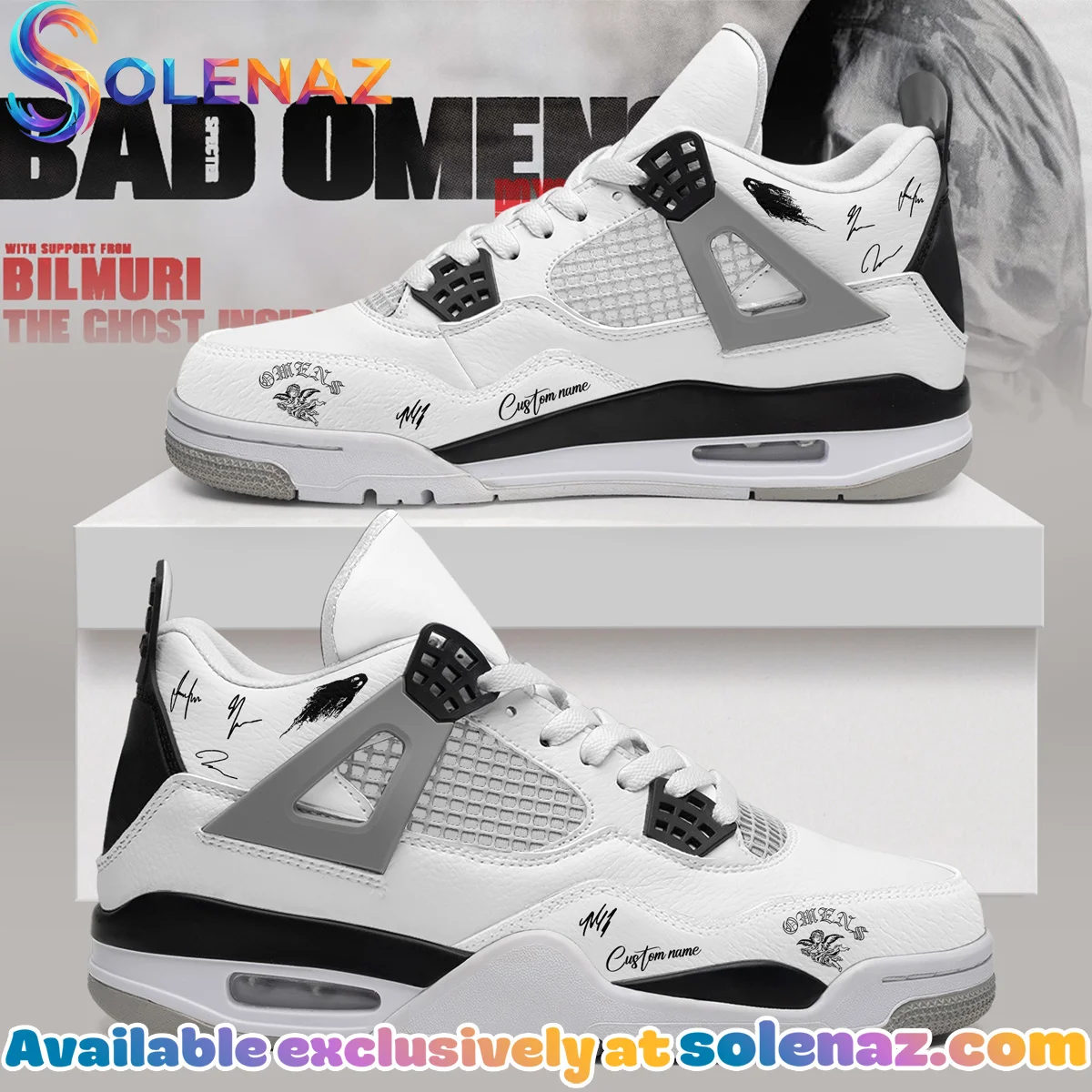 Bad Omens Do You Feel Love Tour Custom Air Force 1 & Jordan 1 Shoes - Variant 10
