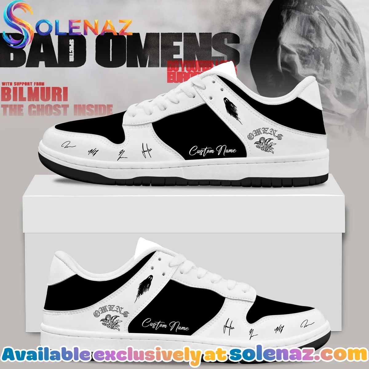 Bad Omens Do You Feel Love Tour Custom Air Force 1 & Jordan 1 Shoes (Release 11)