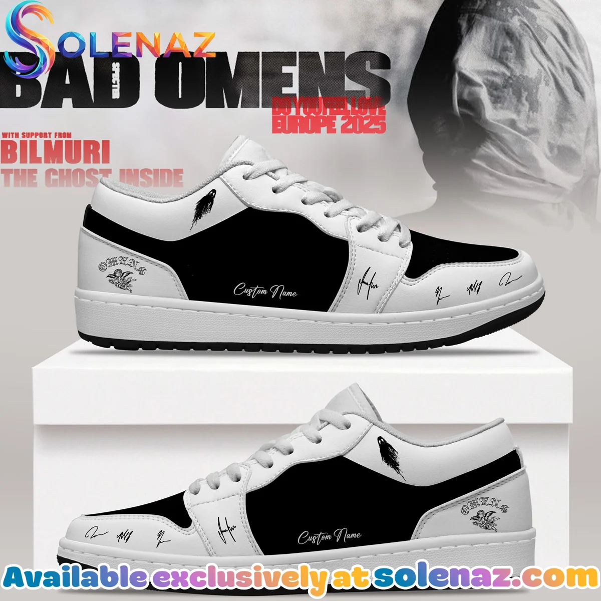 Bad Omens Do You Feel Love Tour Custom Air Force 1 & Jordan 1 Shoes - Series 12