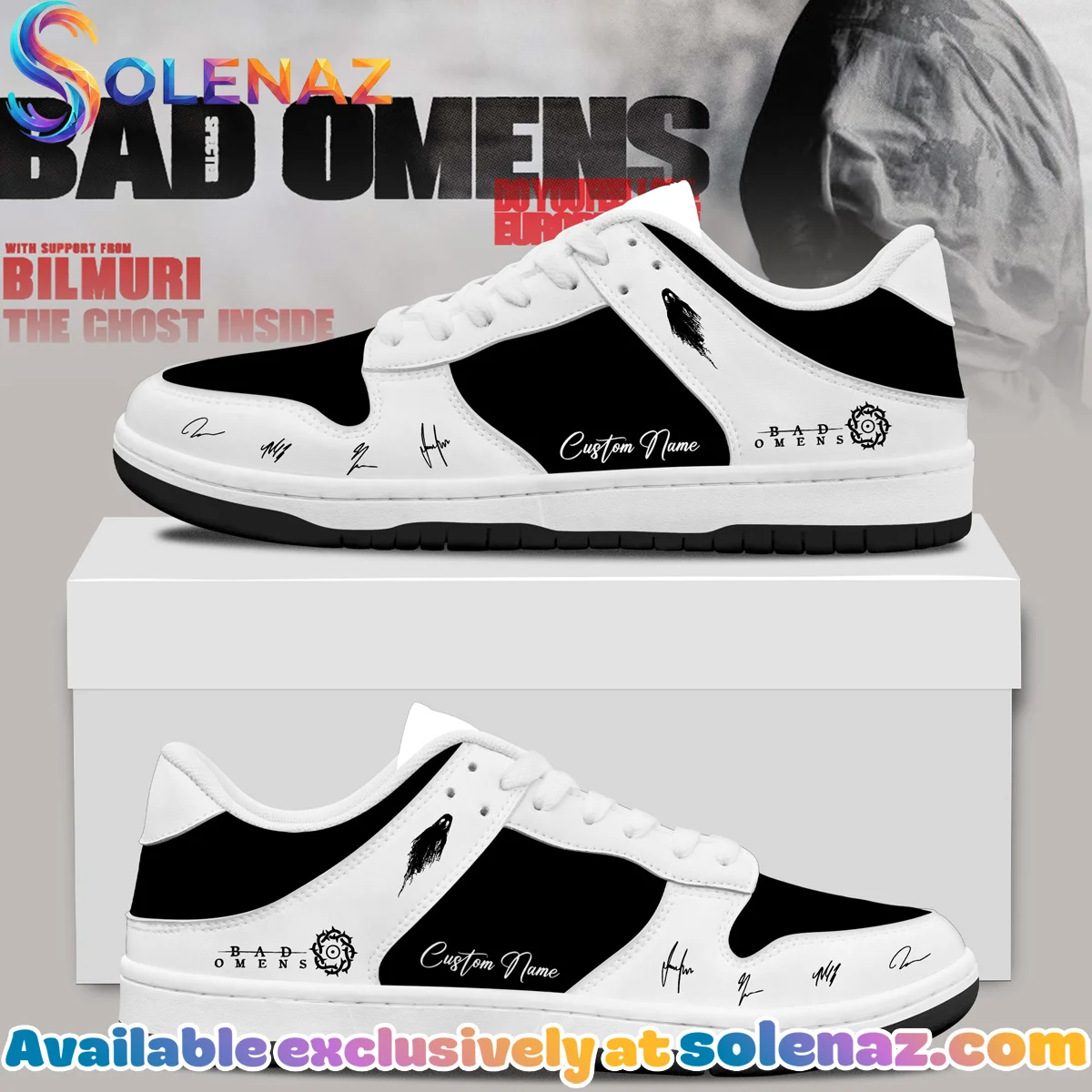 Bad Omens Do You Feel Love Tour Custom Air Force 1 & Jordan 1 Shoes (Release 17)
