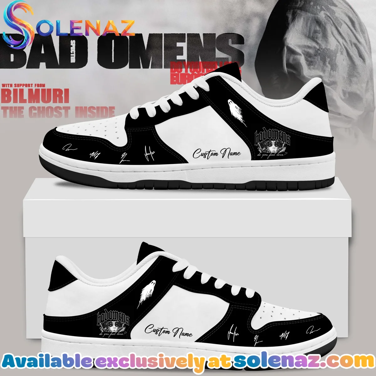 Bad Omens Do You Feel Love Tour Custom Air Force 1 & Jordan 1 Shoes - Series 22