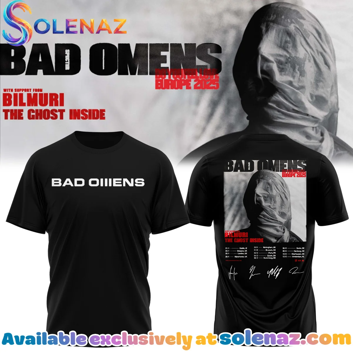 Bad Omens Do You Feel Love Tour Shirt & Hoodie [Drop 12]