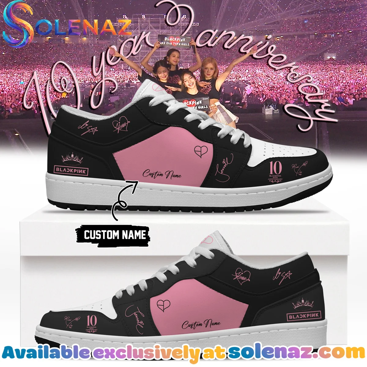 BLACKPINK Signature Custom Air Force 1 & Jordan 1 Shoes (Release 6)