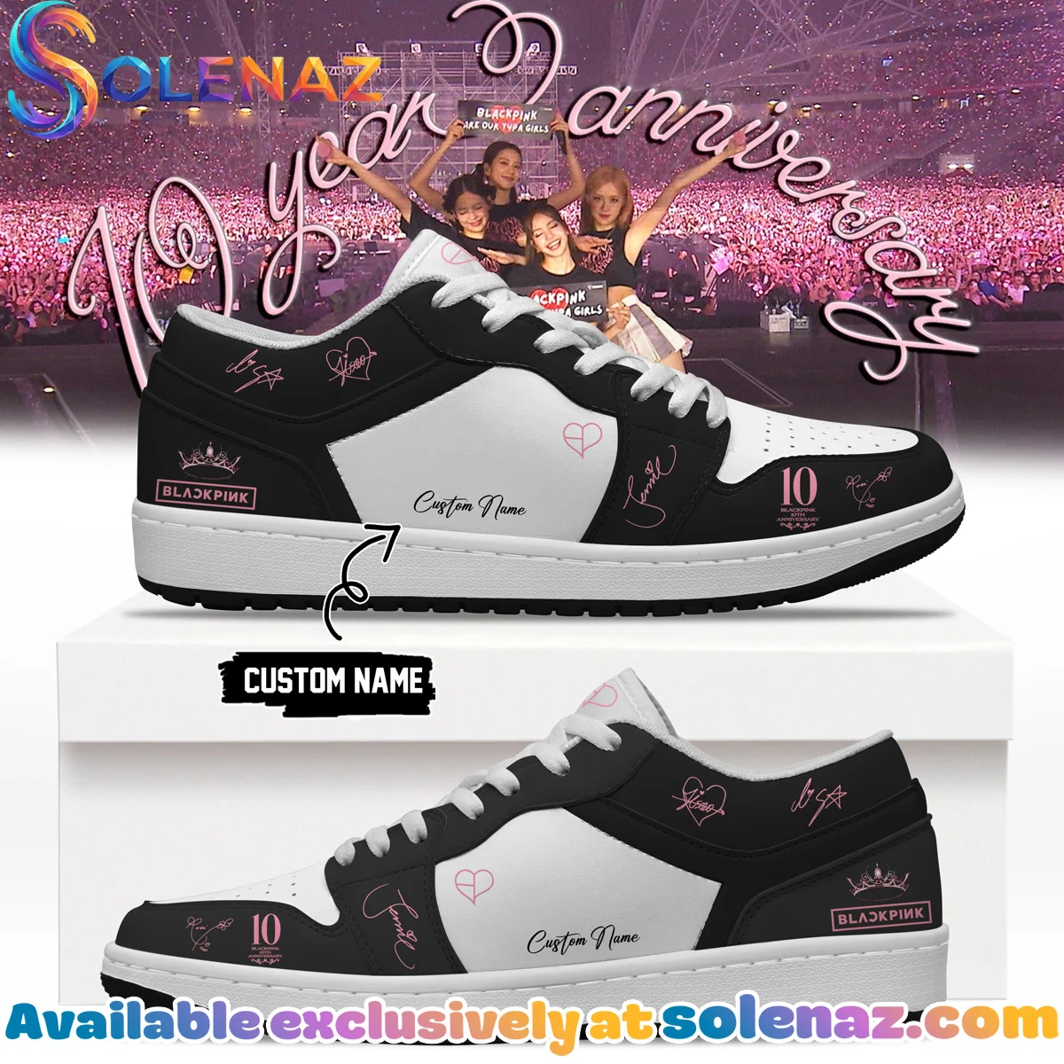 BLACKPINK Signature Custom Air Force 1 & Jordan 1 Shoes [Drop 7]
