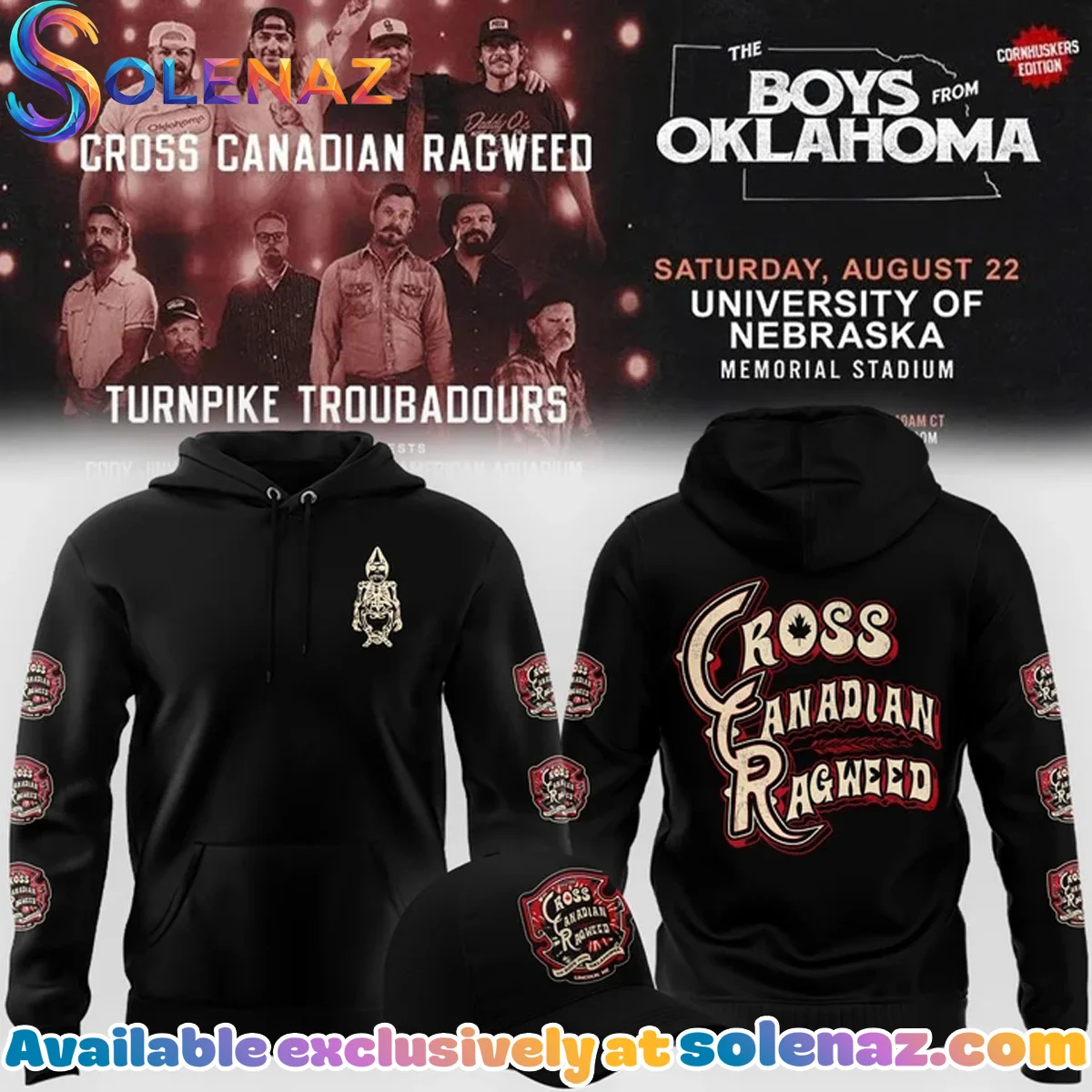 Cross Canadian Ragweed x Nebraska Shirt & Hoodie - Variant 2