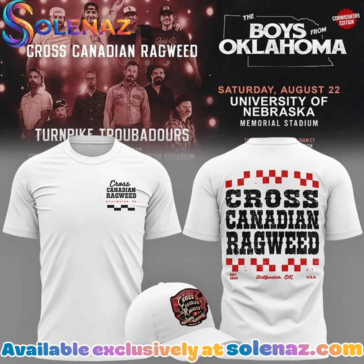 Cross Canadian Ragweed x Nebraska Shirt & Hoodie (Style 3)