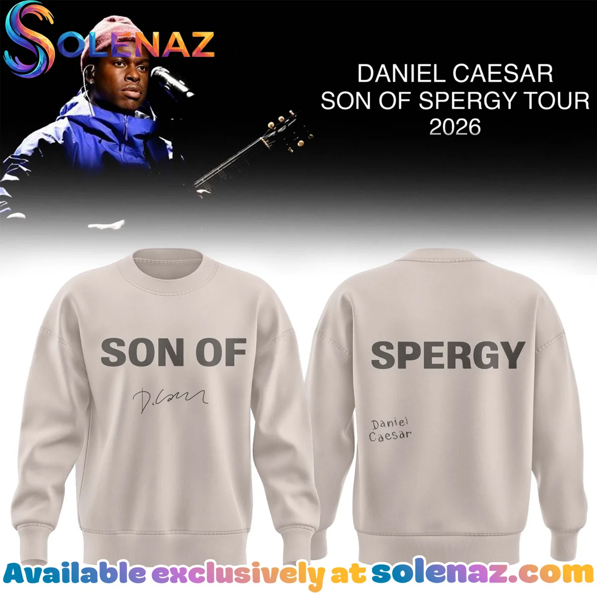 Daniel Caesar Son of Spergy Tour T-Shirt & Hoodie (Style 16)