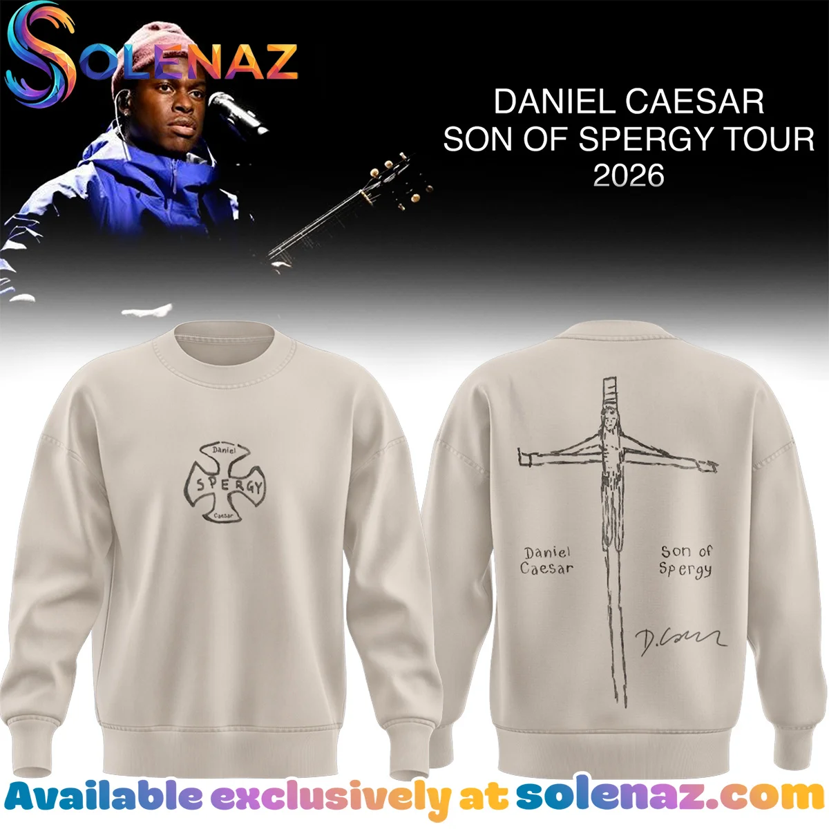 Daniel Caesar Son of Spergy Tour T-Shirt & Hoodie (Style 13)