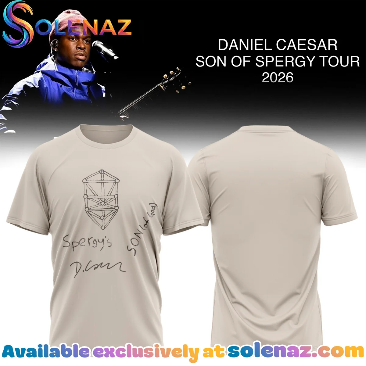 Daniel Caesar Son of Spergy Tour T-Shirt & Hoodie - Part 4