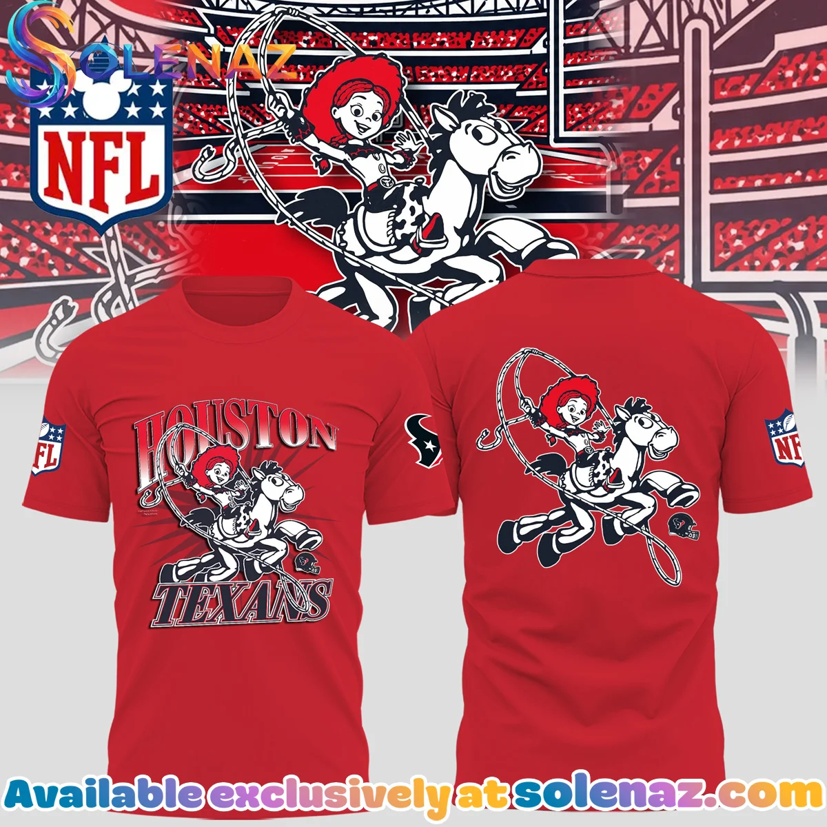 Disney x Houston Texans Shirt & Hoodie (Design 2)