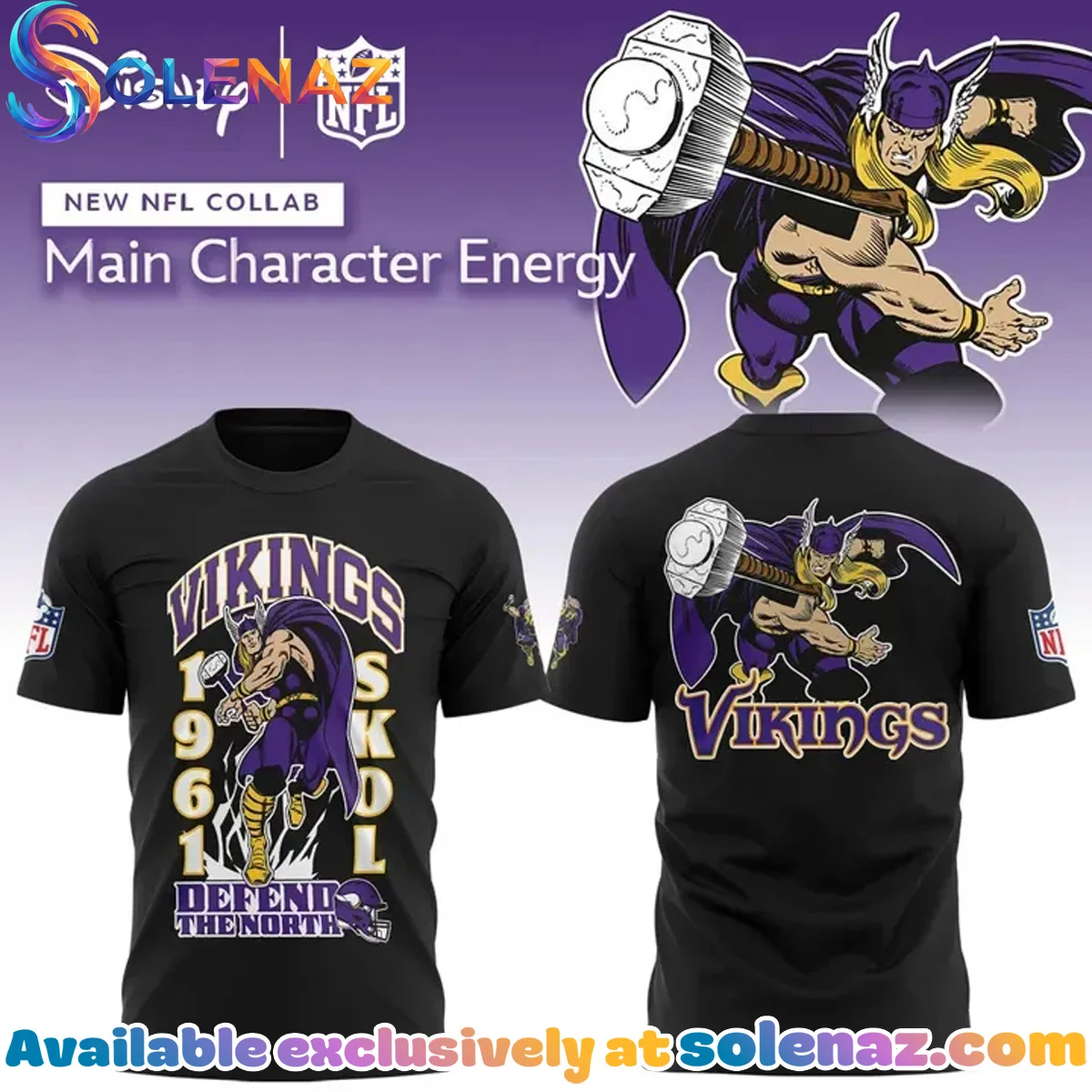 Disney x Minnesota Vikings Shirt & Hoodie (Design 2)