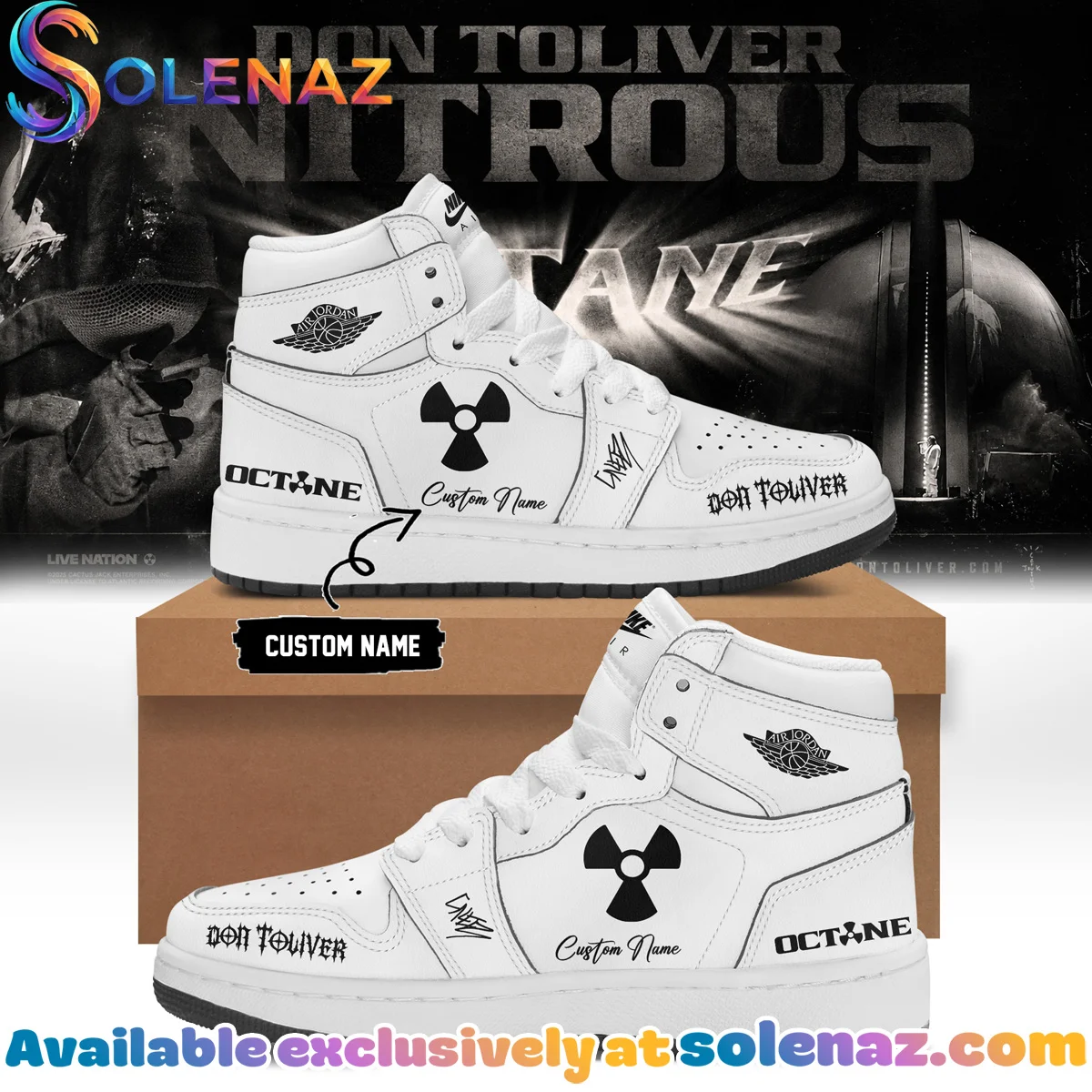 Don Toliver Nitrous Octane World Tour Signature Custom Air Force 1 & Jordan 1 Shoes (Release 1)