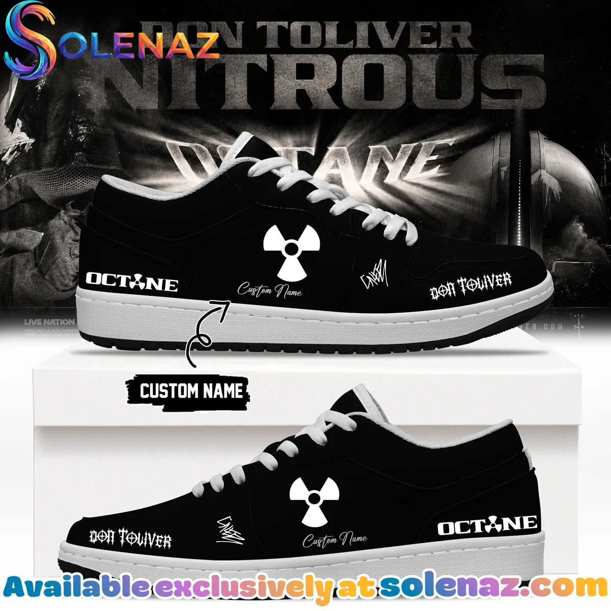 Don Toliver Nitrous Octane World Tour Signature Custom Air Force 1 & Jordan 1 Shoes (Design 2)
