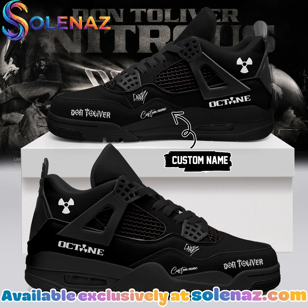 Don Toliver Nitrous Octane World Tour Signature Custom Air Force 1 & Jordan 1 Shoes (Design 6)