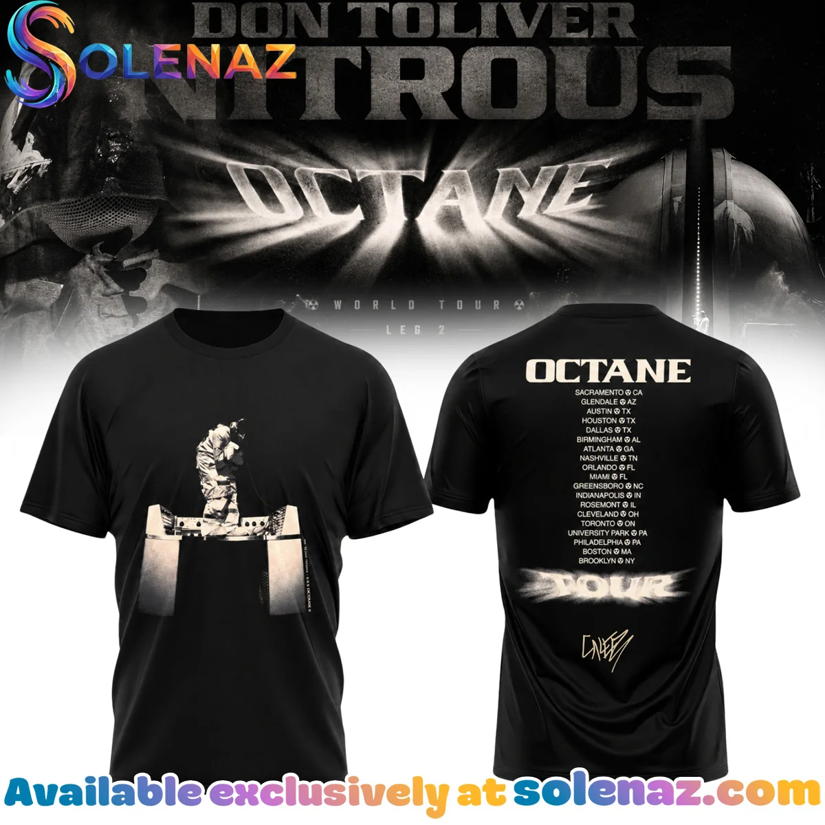 Don Toliver Nitrous Octane World Tour Signature Shirt & Hoodie [Batch 14]