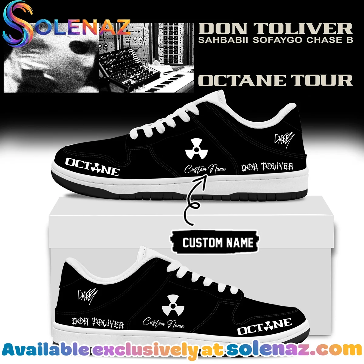 Don Toliver Octane Tour Signed Custom Air Force 1 & Jordan 1 Shoes [Batch 18]