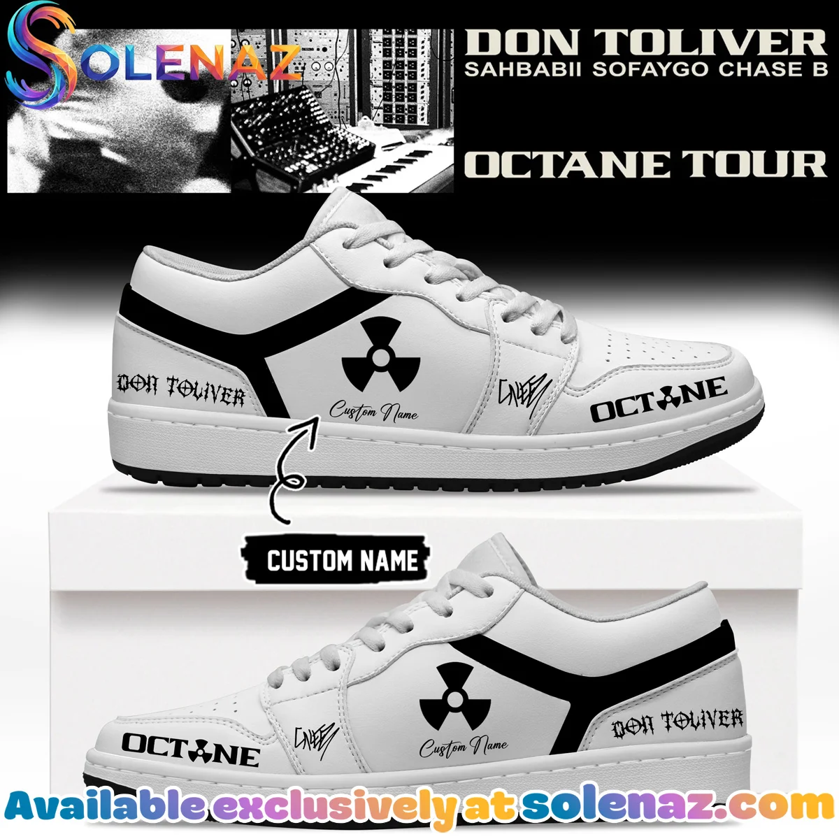 Don Toliver Octane Tour Signed Custom Air Force 1 & Jordan 1 Shoes - Series 20