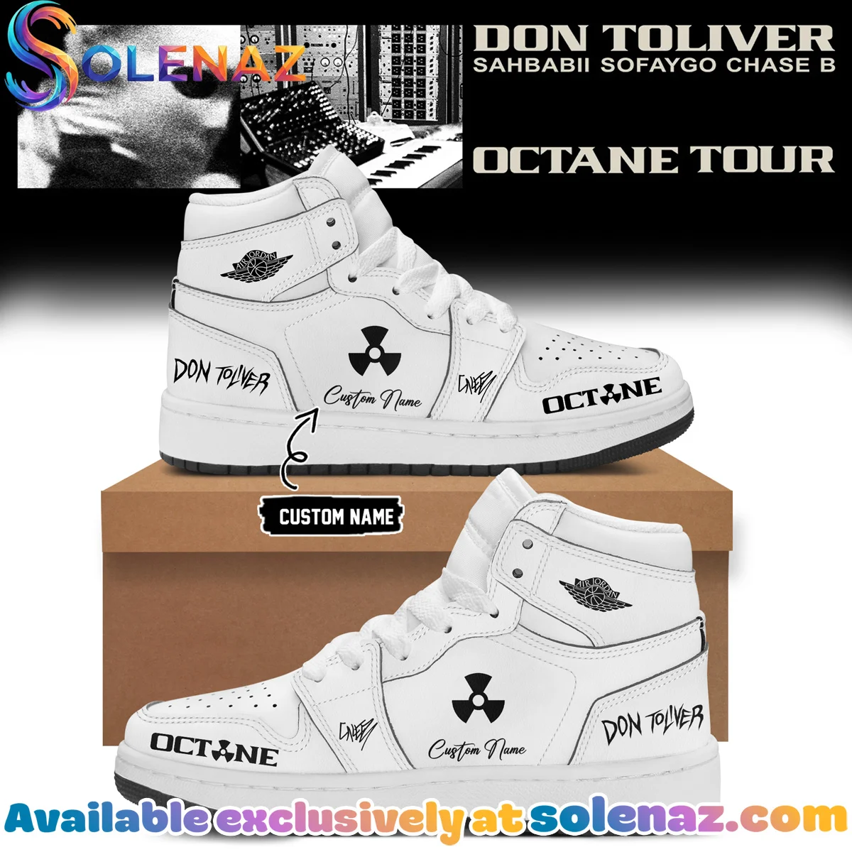 Don Toliver Octane Tour Signed Custom Air Force 1 & Jordan 1 Shoes (Release 23)