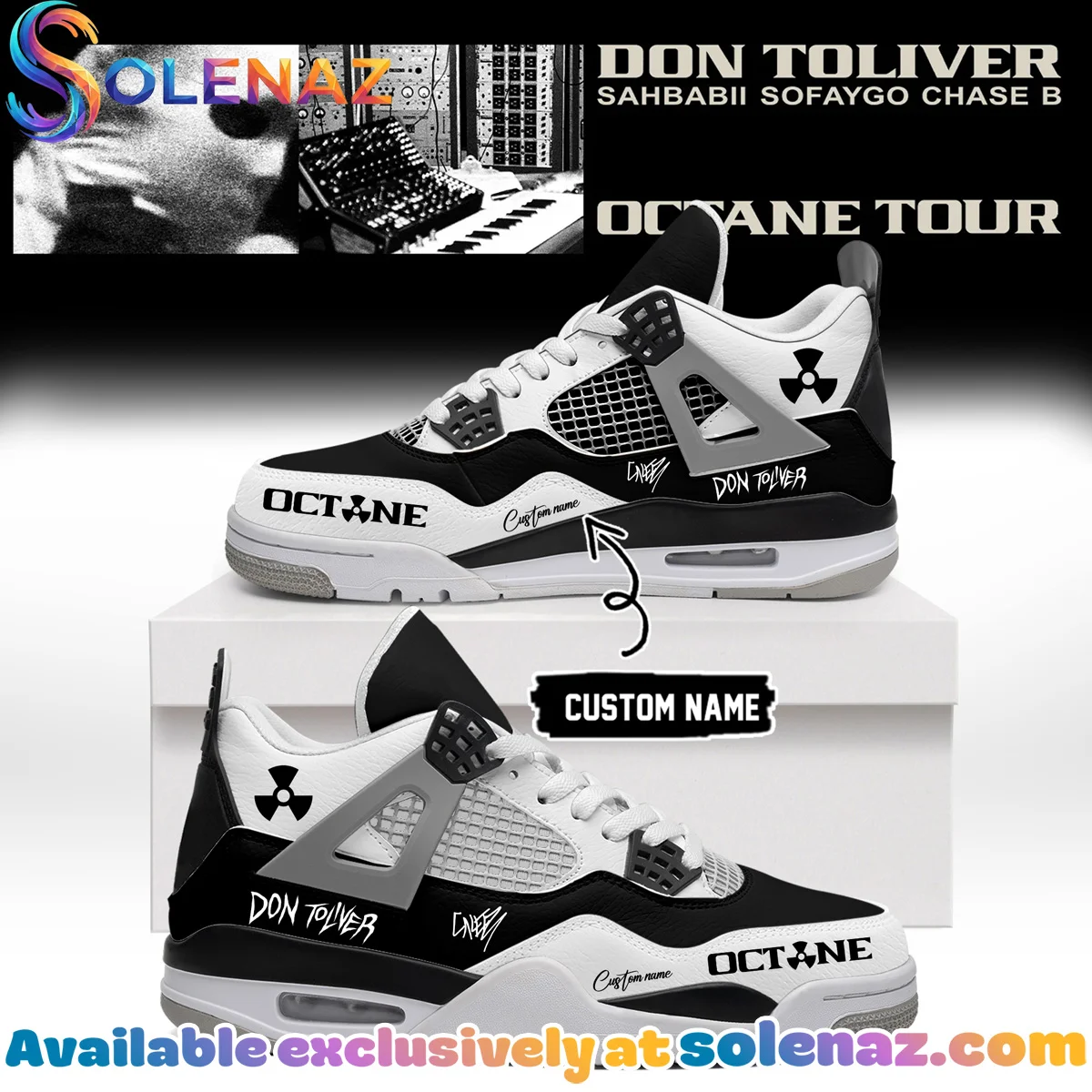 Don Toliver Octane Tour Signed Custom Air Force 1 & Jordan 1 Shoes [Batch 27]