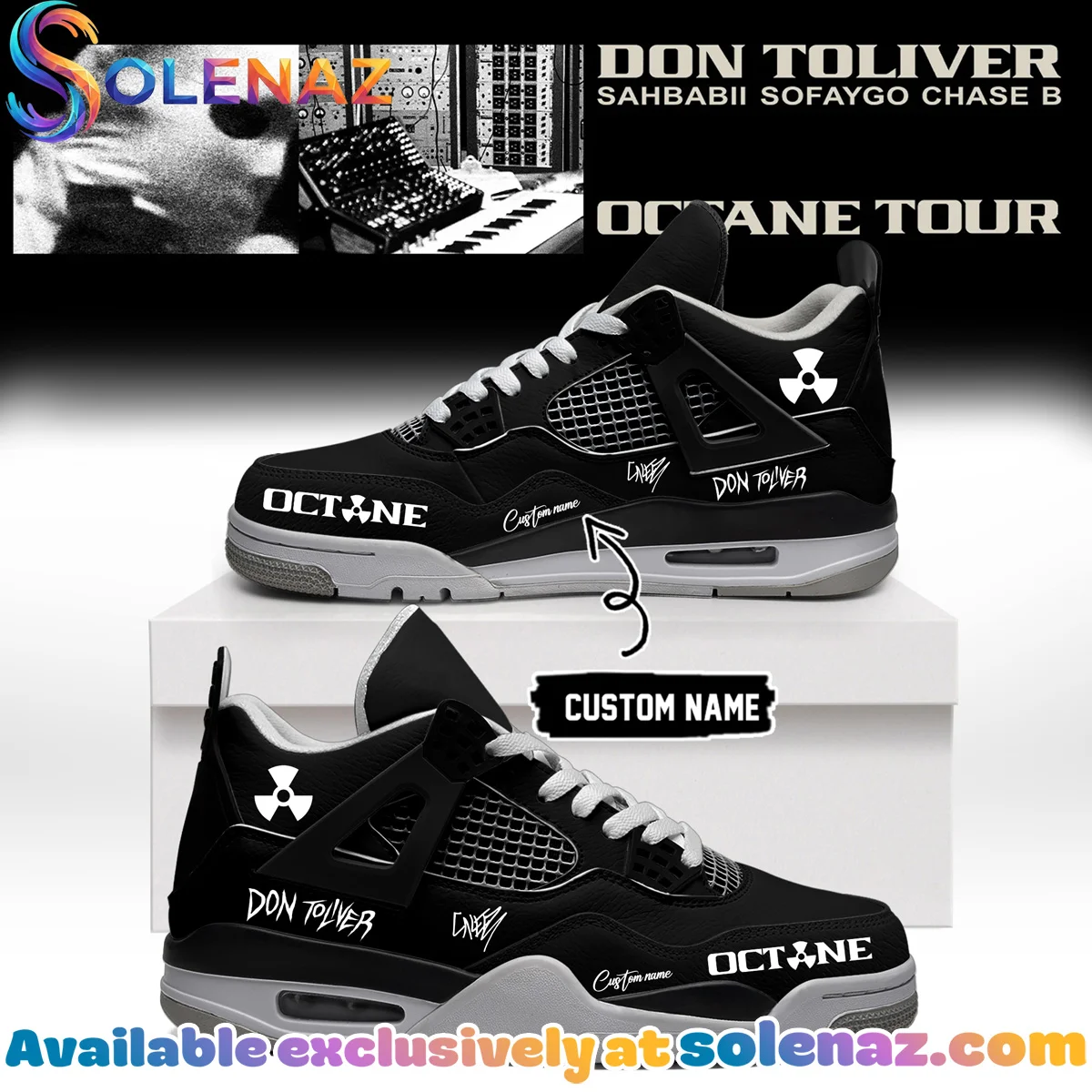 Don Toliver Octane Tour Signed Custom Air Force 1 & Jordan 1 Shoes - Series 26