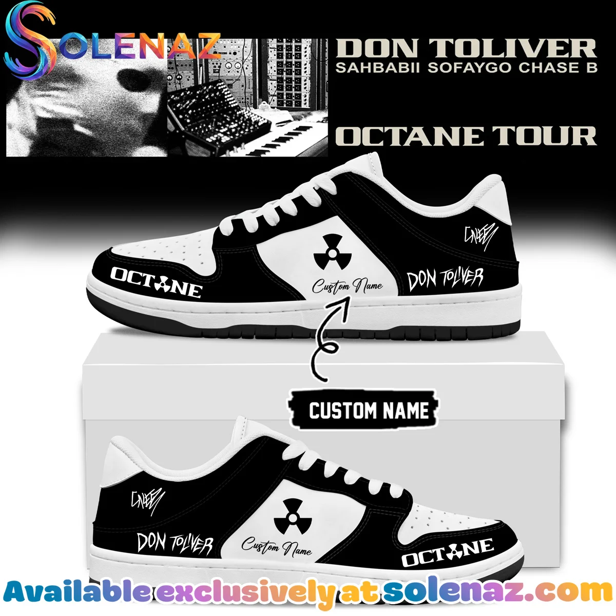 Don Toliver Octane Tour Signed Custom Air Force 1 & Jordan 1 Shoes [Batch 30]