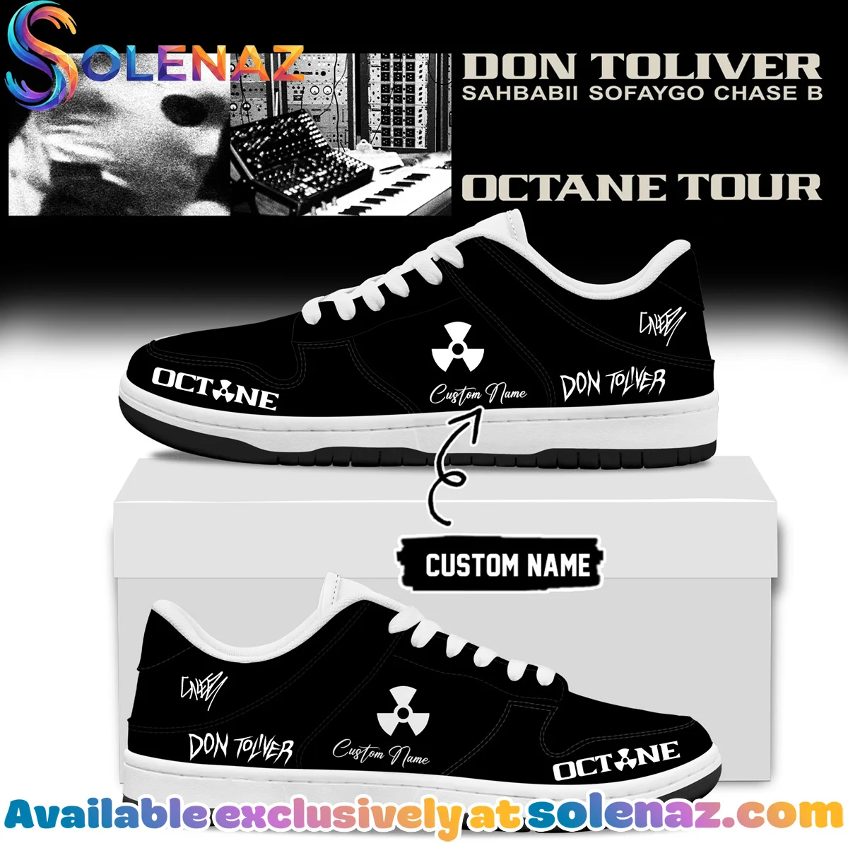 Don Toliver Octane Tour Signed Custom Air Force 1 & Jordan 1 Shoes [Batch 29]