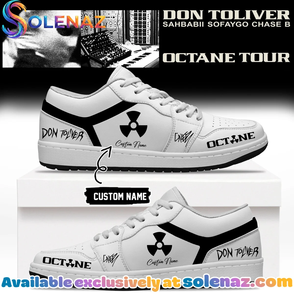 Don Toliver Octane Tour Signed Custom Air Force 1 & Jordan 1 Shoes [Drop 1]
