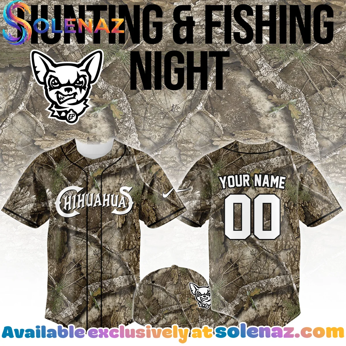 El Paso Chihuahuas Hunting And Fishing Jersey