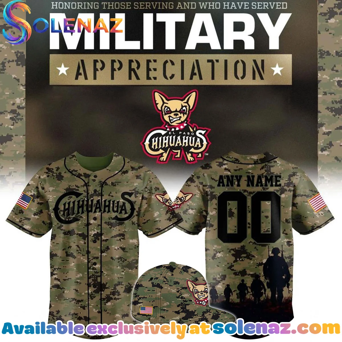 El Paso Chihuahuas Military Always Remember Jersey