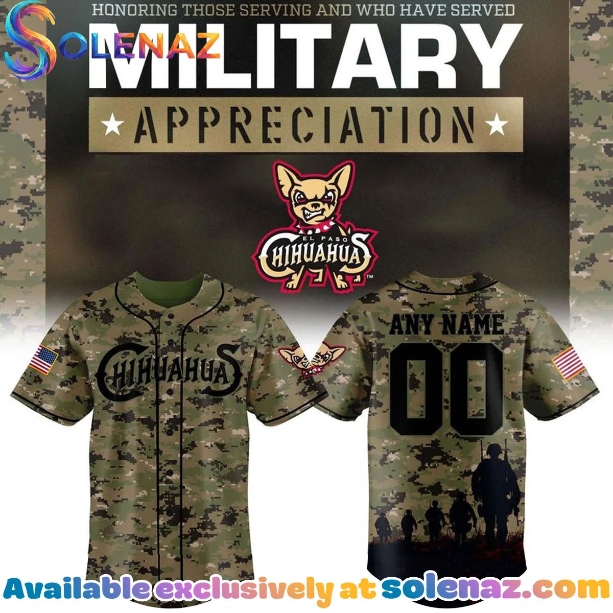 El Paso Chihuahuas Military Always Remember Jersey El Paso Chihuahuas Military Always Remember Jersey