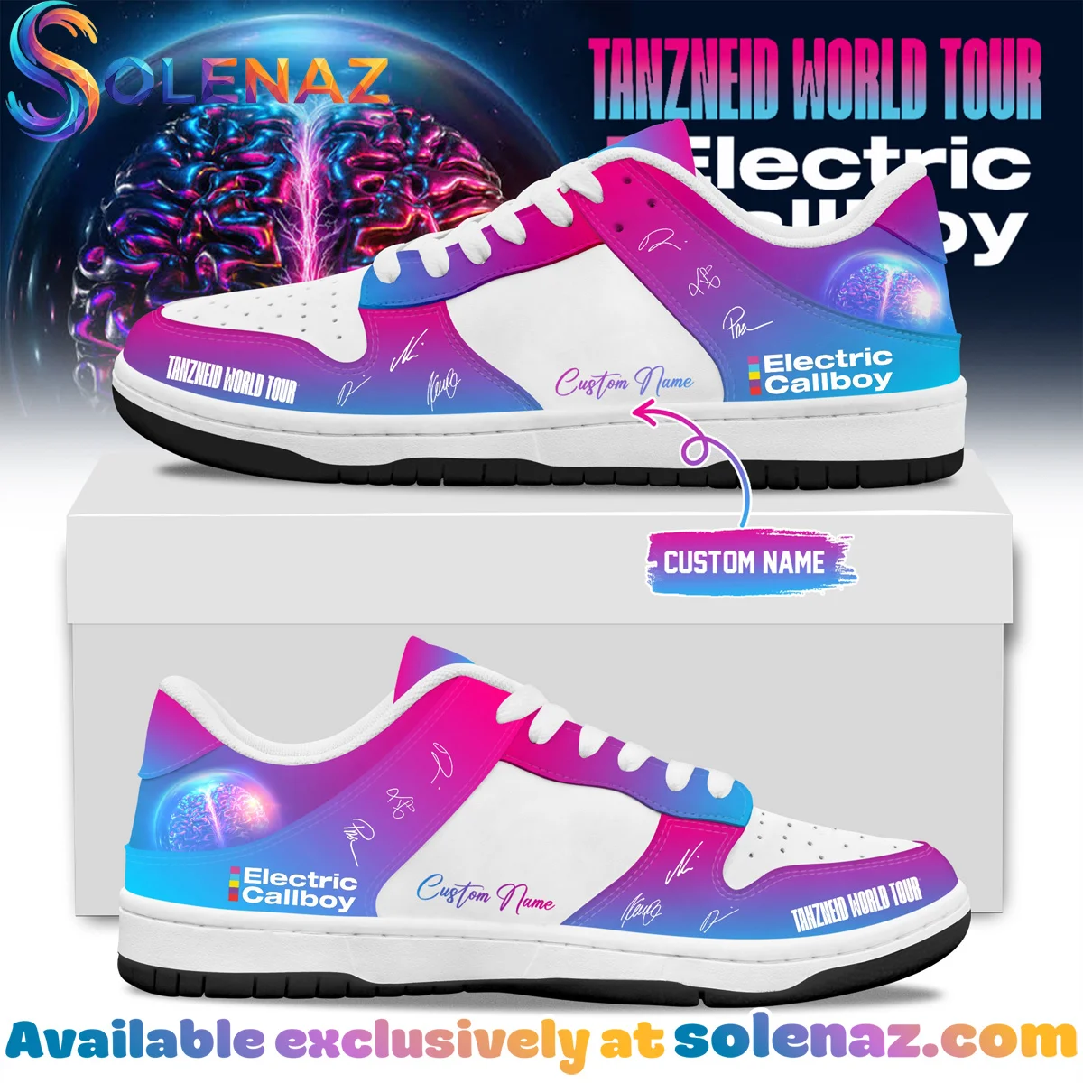 Electric Callboy Tanzneid World Tour Signature Custom Air Force 1 & Jordan 1 Shoes - Series 7