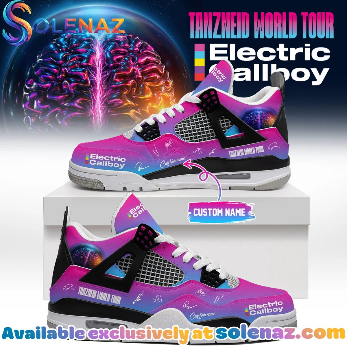 Electric Callboy Tanzneid World Tour Signature Custom Air Force 1 & Jordan 1 Shoes (Design 8)
