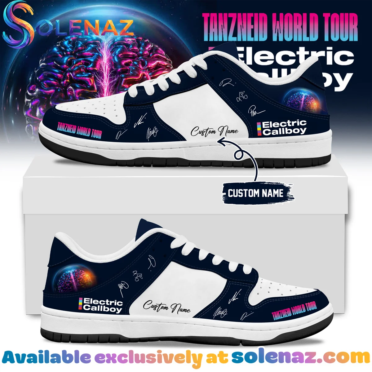 Electric Callboy Tanzneid World Tour Signature Custom Air Force 1 & Jordan 1 Shoes - Part 10