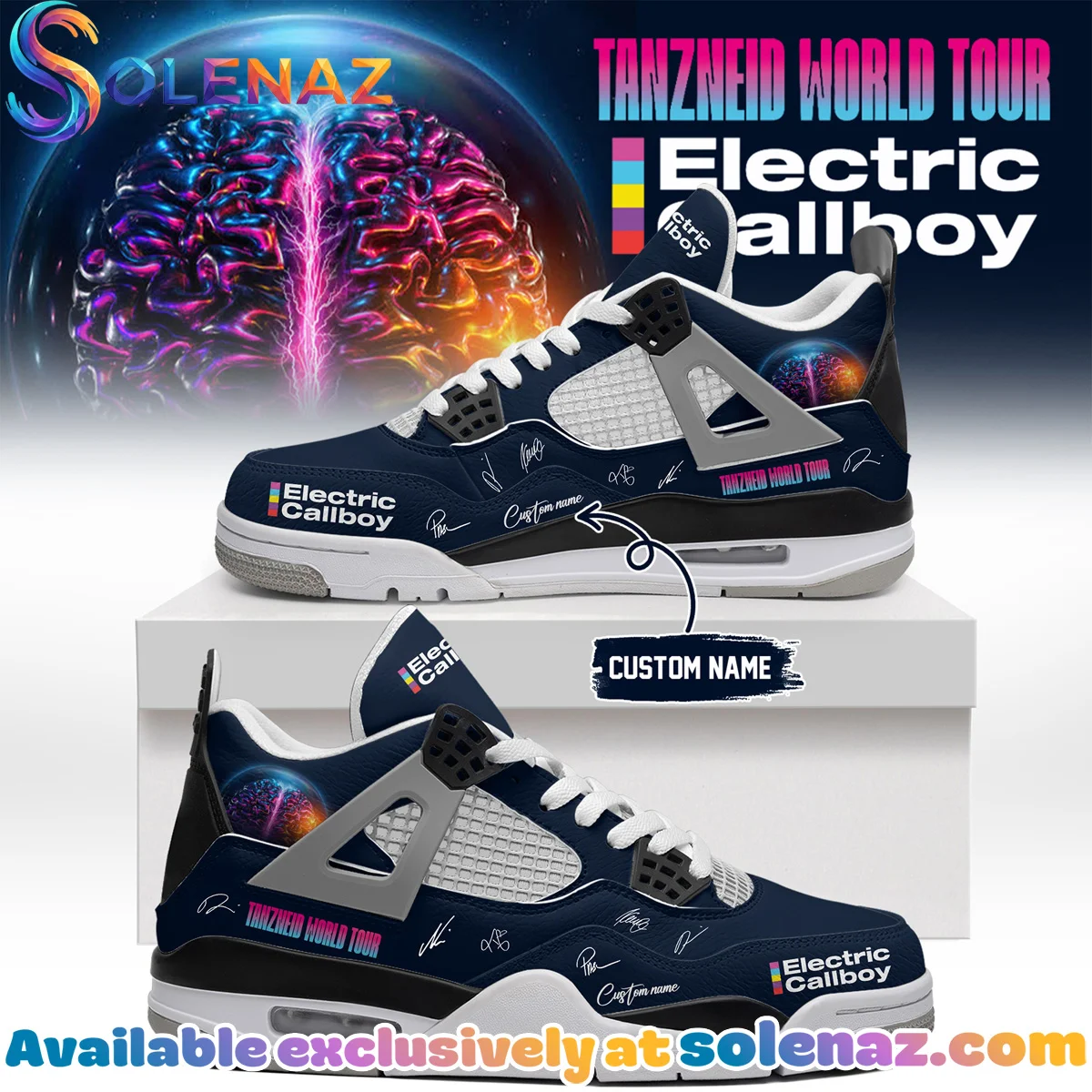 Electric Callboy Tanzneid World Tour Signature Custom Air Force 1 & Jordan 1 Shoes (Release 9)
