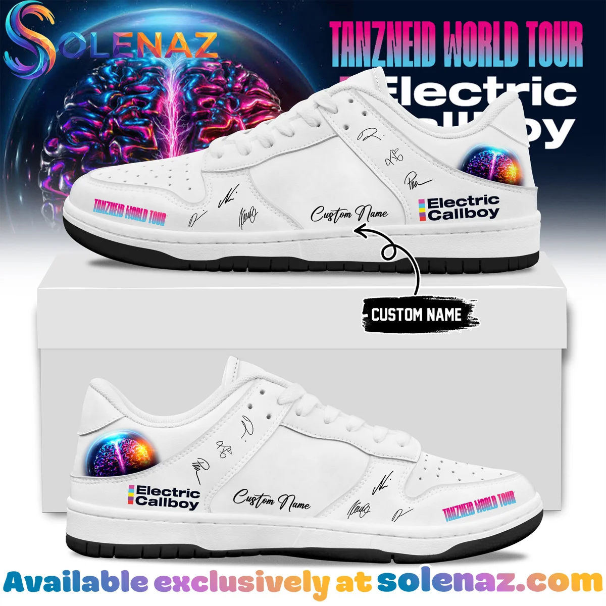 Electric Callboy Tanzneid World Tour Signature Custom Air Force 1 & Jordan 1 Shoes - Part 12