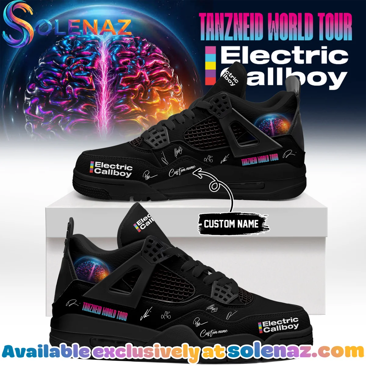 Electric Callboy Tanzneid World Tour Signature Custom Air Force 1 & Jordan 1 Shoes (Release 13)