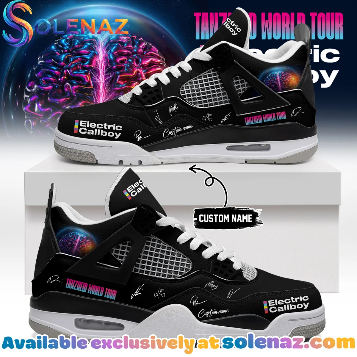 Electric Callboy Tanzneid World Tour Signature Custom Air Force 1 & Jordan 1 Shoes [Drop 14]