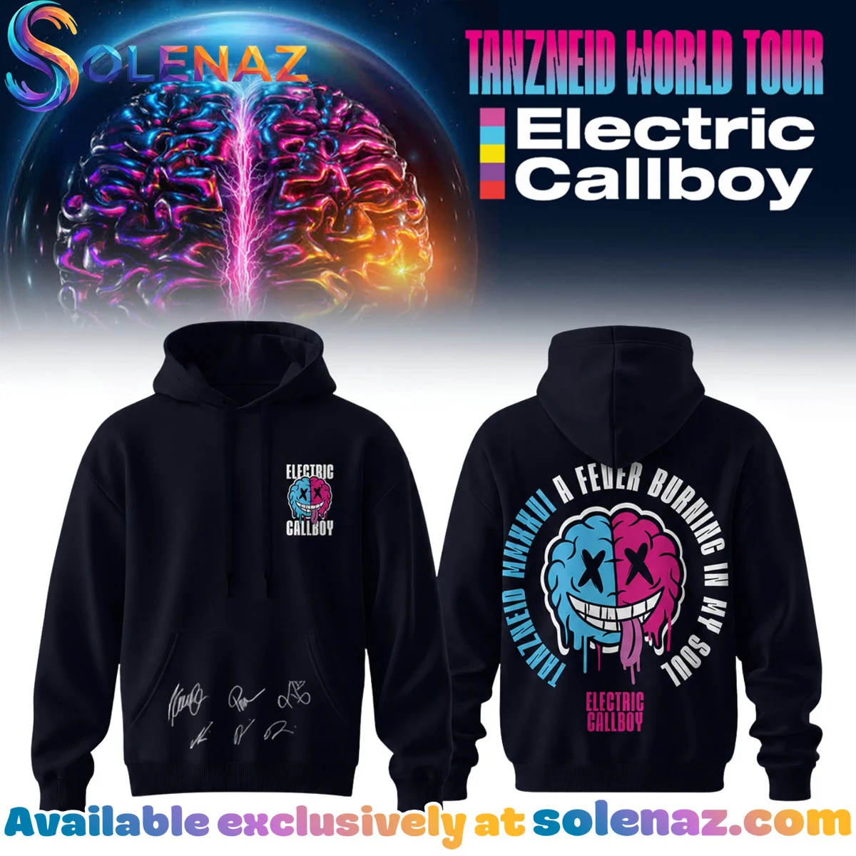 Electric Callboy Tanzneid World Tour Signed Shirt & Hoodie (Design 5)