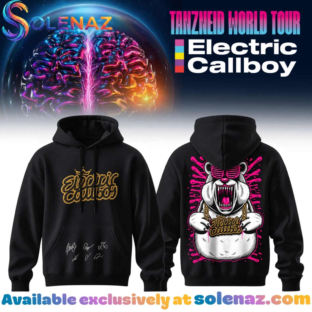 Electric Callboy Tanzneid World Tour Signed T-Shirt & Hoodie (Design 2)