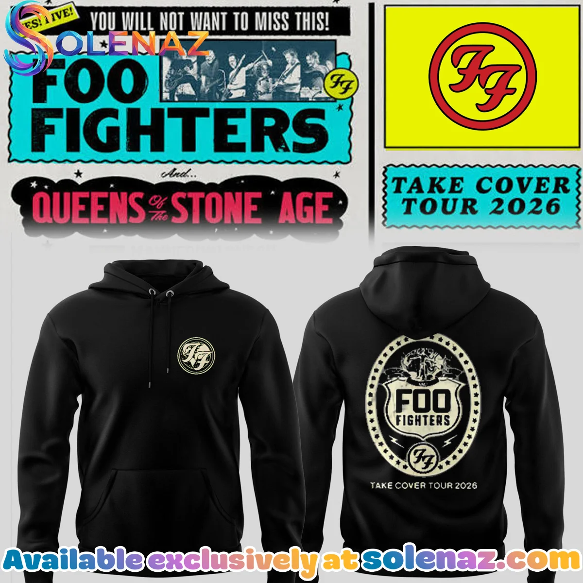 FF Take Cover Tour Shirt & Hoodie - Series 8