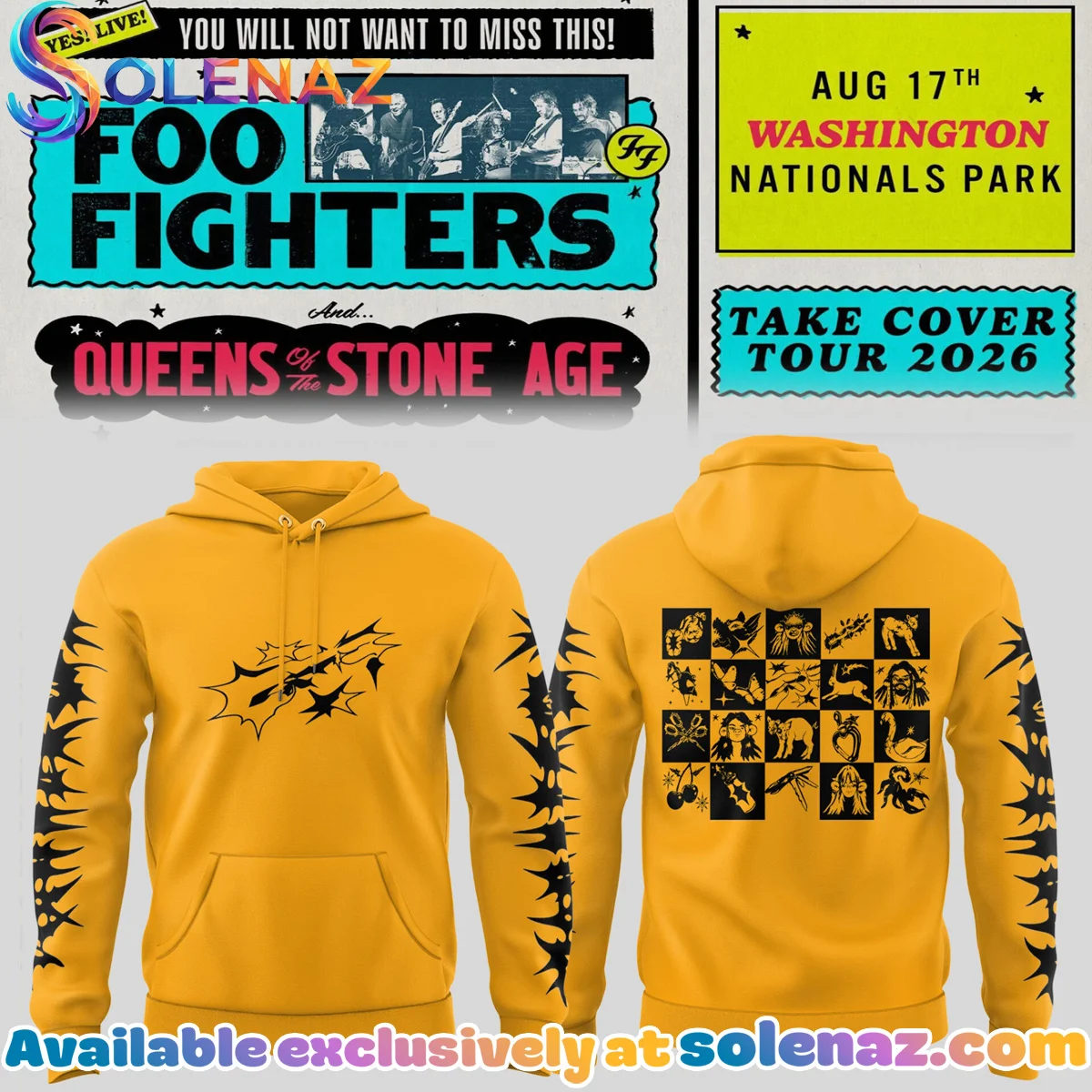 FF Take Cover Tour T-Shirt & Hoodie (Design 9)