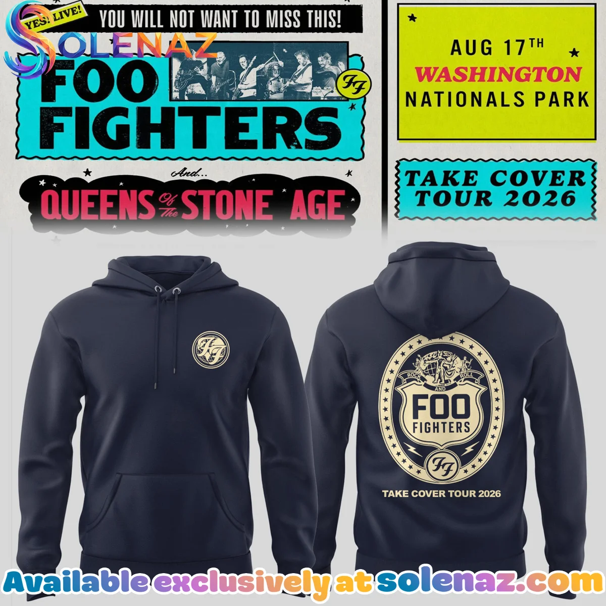 FF Take Cover Tour Shirt & Hoodie - Variant 10