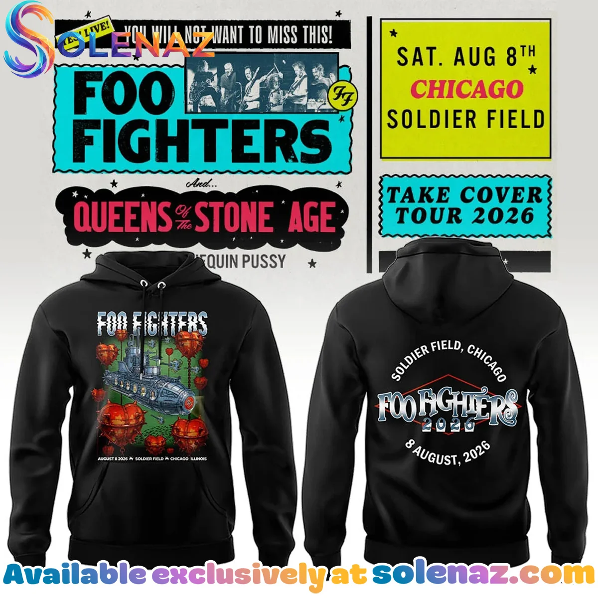 FF Take Cover Tour Chicago IL Shirt & Hoodie (Release 2)