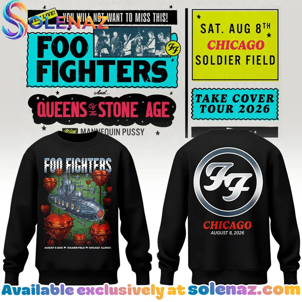 FF Take Cover Tour Chicago IL T-Shirt & Hoodie [Batch 6]
