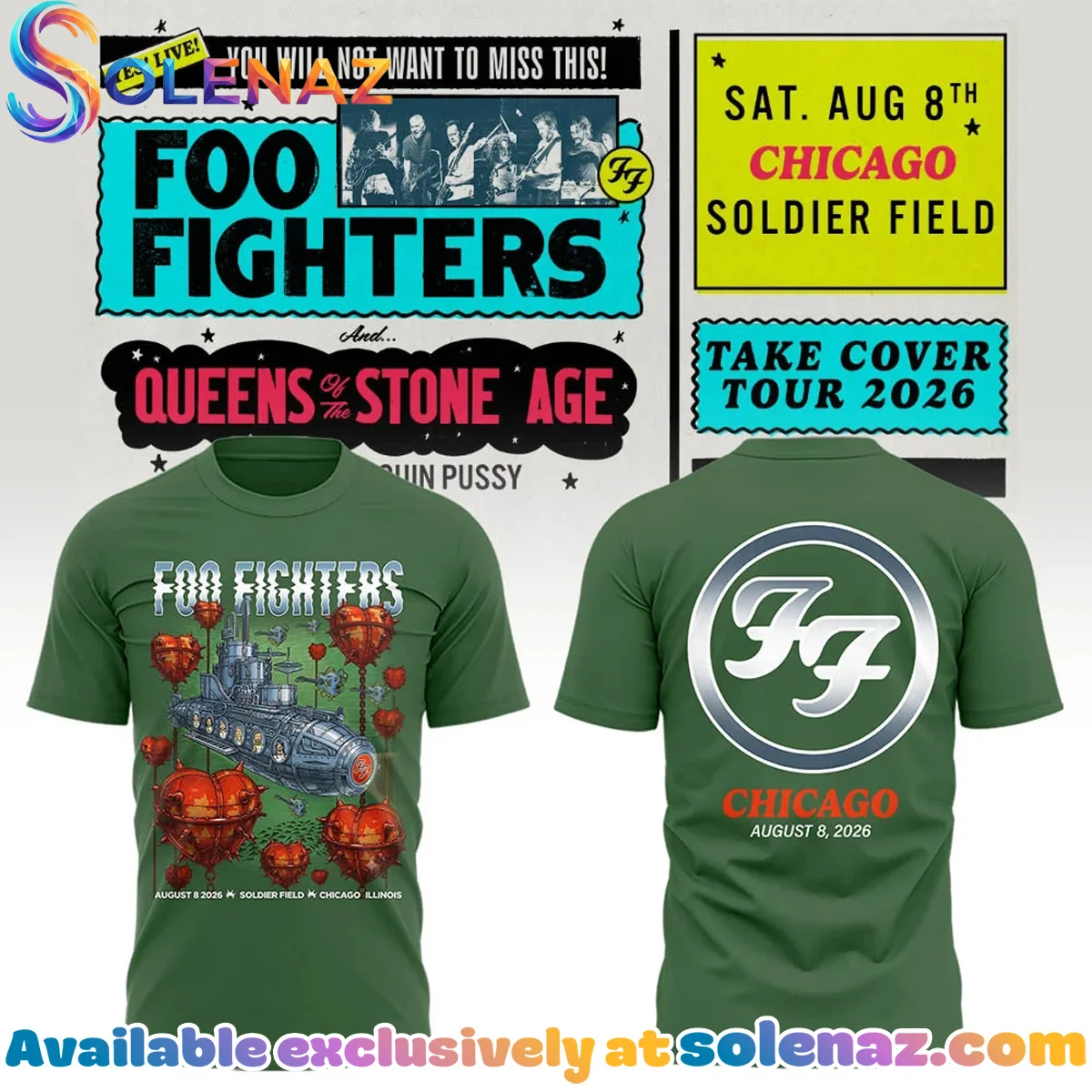 FF Take Cover Tour Chicago IL T-Shirt & Hoodie [Batch 11]